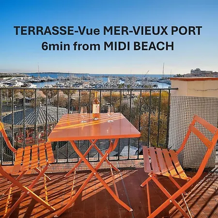 Exceptionnel 3 Pieces Avec Terrasse Vue Sur Vieux Port Centre Ville L! A2B195